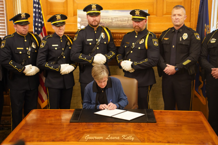 Governor Kelly signs executive order establishing Kansas Law Enforcement Officers Memorial Day