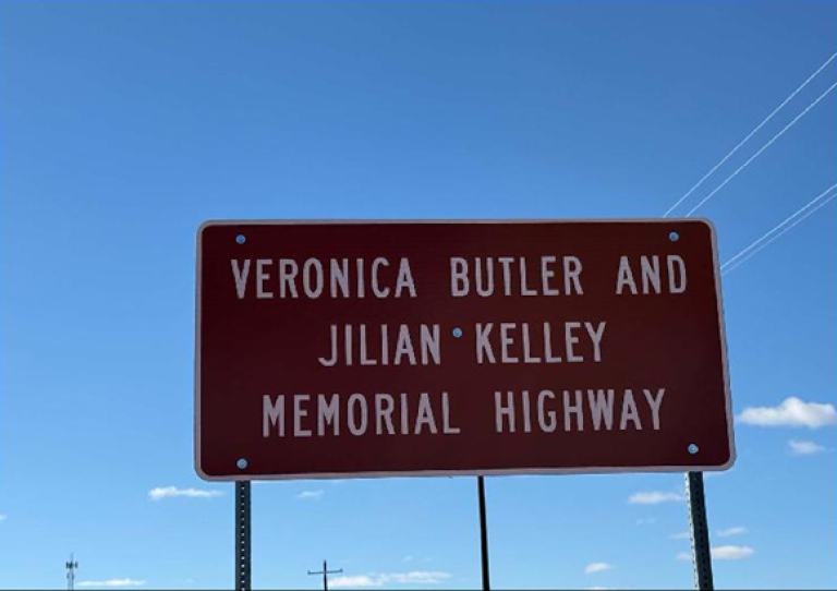 Veronica Butler and Jilian Kelley Memorial Highway unveiled