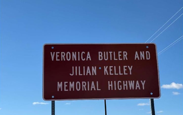 Veronica Butler and Jilian Kelley Memorial Highway unveiled