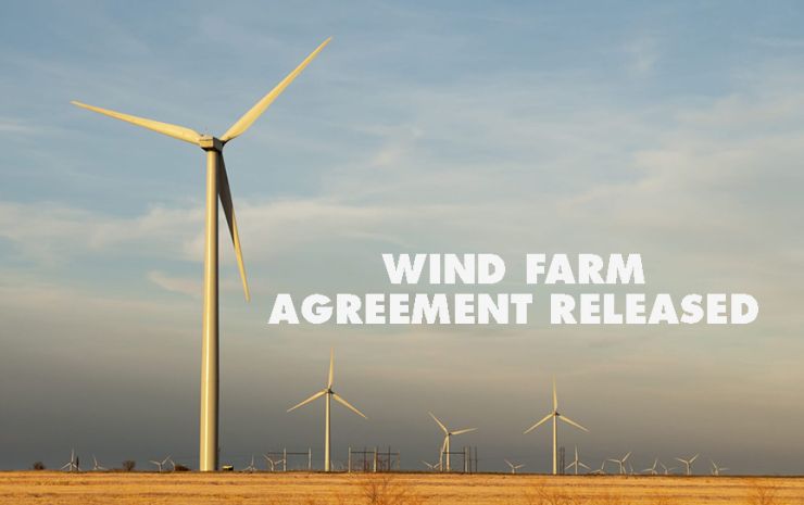 Thresher wind farm agreement released