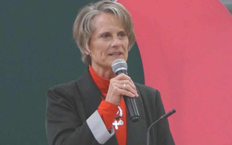 Forney shares story at Women's Day Luncheon