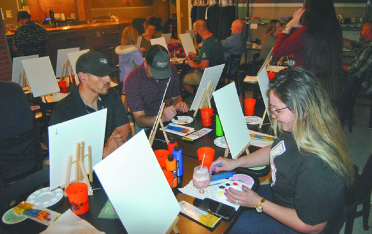 Couples get a chance to paint their partner