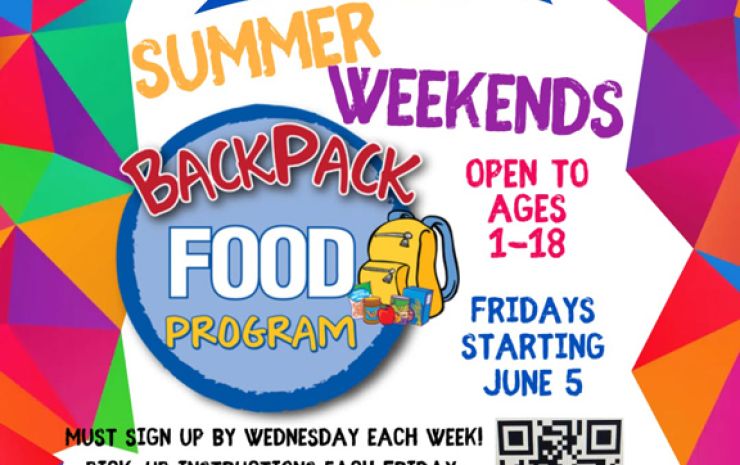 LACF providing backpacks of food