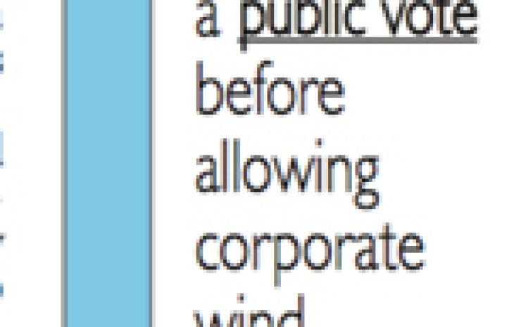 Scientific poll shows overwhelming support for public vote on wind farms