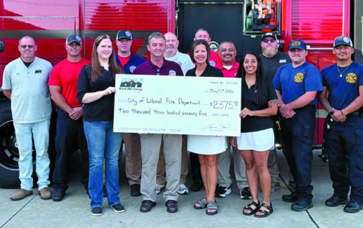 Black Hills donates to Liberal Fire Dept.