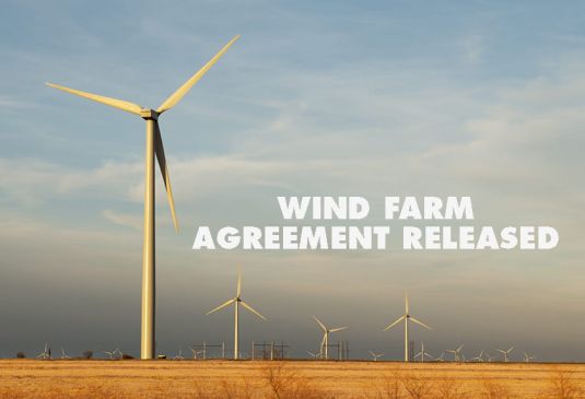 Thresher wind farm agreement released