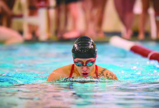 Lady Red swimmers take 4th