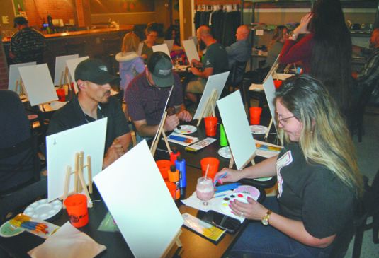 Couples get a chance to paint their partner