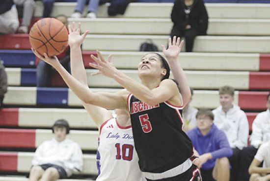 Lady Redskins cruise to 63-33 win over Dodge City
